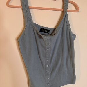 Cider button up crop top